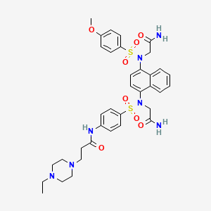 molecular formula C36H43N7O8S2 B12405071 Keap1-Nrf2-IN-11 