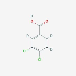 molecular formula C7H4Cl2O2 B12405076 3,4-Dichlorobenzoic-2,5,6-D3 acid 