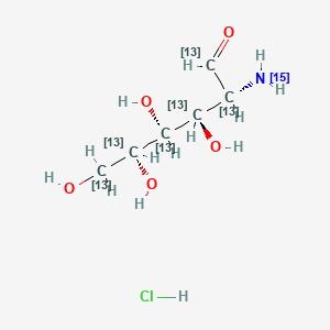 Glucosamine-13C6,15N (hydrochloride)