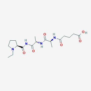 molecular formula C18H30N4O6 B1240513 Glutaryl-alanyl-alanyl-prolylethylamide CAS No. 83808-37-1