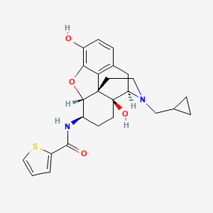 molecular formula C25H28N2O4S B12405146 Mu opioid receptor antagonist 3 