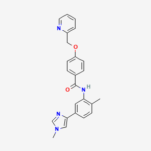 N-[2-methyl-5-(1-methyl-1H-imidazol-4-yl)phenyl]-4-(pyridin-2-ylmethoxy)benzamide