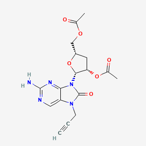 molecular formula C17H19N5O6 B12405159 TLR7 agonist 13 