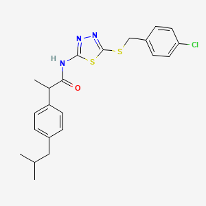 molecular formula C22H24ClN3OS2 B12405173 NTPDase-IN-3 