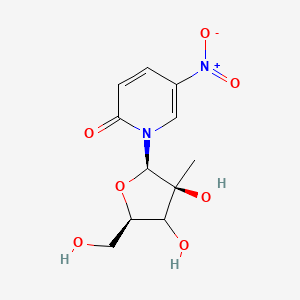 1-(2-C-|A-Methyl-|A-D-ribofuranosyl)-5-nitropyridine-2(1H)-one