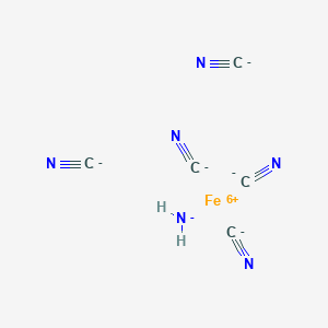 molecular formula C5H2FeN6 B12405216 azanide;iron(6+);pentacyanide 