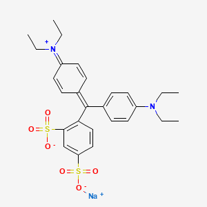 molecular formula C27H31N2NaO6S2 B12405219 sodium;4-[[4-(diethylamino)phenyl]-(4-diethylazaniumylidenecyclohexa-2,5-dien-1-ylidene)methyl]benzene-1,3-disulfonate 