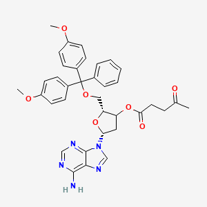 [(2R,5R)-5-(6-aminopurin-9-yl)-2-[[bis(4-methoxyphenyl)-phenylmethoxy]methyl]oxolan-3-yl] 4-oxopentanoate