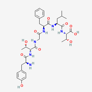 molecular formula C34H48N6O10 B12405254 Tyr-D-thr-gly-phe-leu-thr 