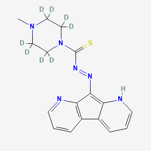 molecular formula C17H18N6S B12405256 2,2,3,3,5,5,6,6-octadeuterio-N-(6,10-diazatricyclo[7.4.0.02,7]trideca-1(13),2(7),3,5,8,11-hexaen-8-ylimino)-4-methylpiperazine-1-carbothioamide 