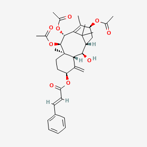 [(1S,2R,3R,5S,8R,9R,10R,13S)-9,10,13-triacetyloxy-2-hydroxy-8,12,15,15-tetramethyl-4-methylidene-5-tricyclo[9.3.1.03,8]pentadec-11-enyl] (E)-3-phenylprop-2-enoate