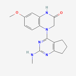 molecular formula C17H19N5O2 B12405271 Anticancer agent 98 