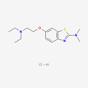 6-[2-(diethylamino)ethoxy]-N,N-dimethyl-1,3-benzothiazol-2-amine;hydrochloride