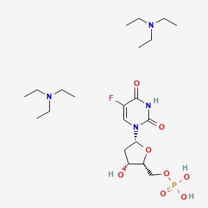 N,N-diethylethanamine;[(2R,3R,5R)-5-(5-fluoro-2,4-dioxopyrimidin-1-yl)-3-hydroxyoxolan-2-yl]methyl dihydrogen phosphate