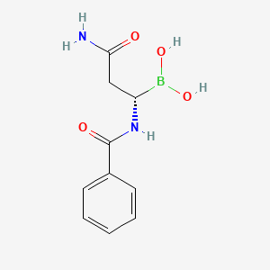 [(1S)-3-amino-1-benzamido-3-oxopropyl]boronic acid