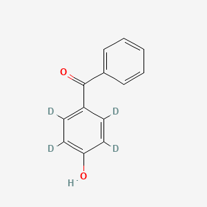 molecular formula C13H10O2 B12405378 4-Hydroxybenzophenone-d4 CAS No. 93496-64-1