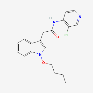 molecular formula C19H20ClN3O2 B12405490 HIV-1 inhibitor-30 