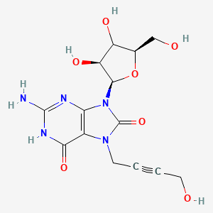 molecular formula C14H17N5O7 B12405540 TLR7 agonist 9 