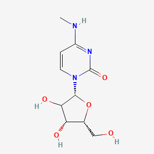 molecular formula C10H15N3O5 B12405550 1-[(2R,4R,5R)-3,4-dihydroxy-5-(hydroxymethyl)oxolan-2-yl]-4-(methylamino)pyrimidin-2-one 