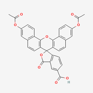 molecular formula C33H20O9 B12405563 4(or 5 or 6 or 7)Carboxynaphthofluorescein diacetate 