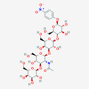 molecular formula C32H48N2O23 B12405576 Gal|A(1-3)GlcNAc|A(1-3)Gal|A(1-4)Glc-|A-pNP 