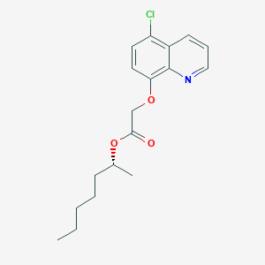 molecular formula C18H22ClNO3 B1240562 (2R)-heptan-2-yl [(5-chloroquinolin-8-yl)oxy]acetate 