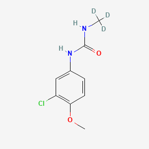 molecular formula C9H11ClN2O2 B12405654 Metoxuron-monomethyl-d3 