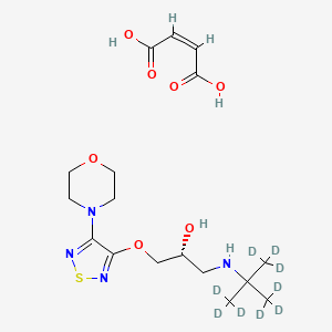 molecular formula C17H28N4O7S B12405679 (R)-Timolol-d9 (maleate) 