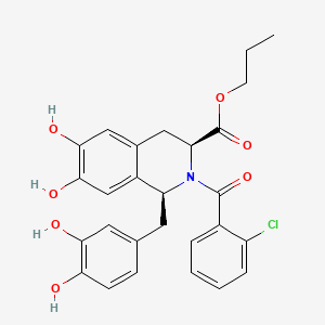 molecular formula C27H26ClNO7 B12405691 Influenza virus-IN-6 