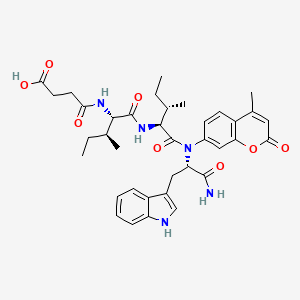 molecular formula C37H45N5O8 B12405710 N-Succinyl-Ile-Ile-Trp-AMC 