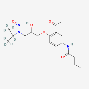 molecular formula C18H27N3O5 B12405714 N-Nitroso-Acebutolol-d7 