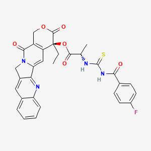 molecular formula C31H25FN4O6S B12405717 Anticancer agent 53 