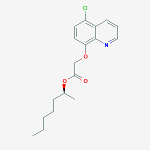 molecular formula C18H22ClNO3 B1240572 (2S)-heptan-2-yl [(5-chloroquinolin-8-yl)oxy]acetate 