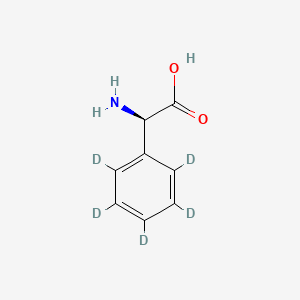 molecular formula C8H9NO2 B12405727 D-(-)-2-Phenylglycine-d5 