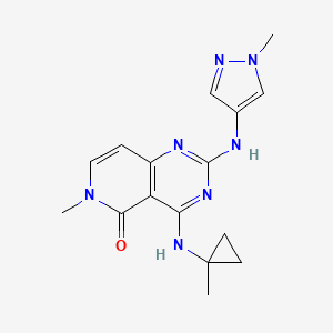 molecular formula C16H19N7O B12405729 Irak4-IN-11 