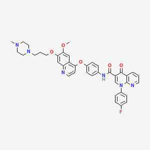 molecular formula C39H37FN6O5 B12405735 c-Met/MEK1/Flt-3-IN-1 