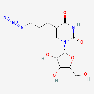 molecular formula C12H17N5O6 B12405743 5-(3-Azidopropyl)uridine 