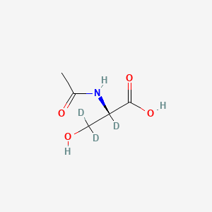 molecular formula C5H9NO4 B12405766 N-Acetyl-L-serine-2,3,3-D3 