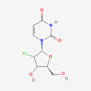 molecular formula C9H11ClN2O5 B12405771 1-[(2R,3S,5R)-3-chloro-4-hydroxy-5-(hydroxymethyl)oxolan-2-yl]pyrimidine-2,4-dione 