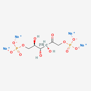 molecular formula C6H10Na4O12P2 B12405775 Fosfructose-3-13C (sodium) 