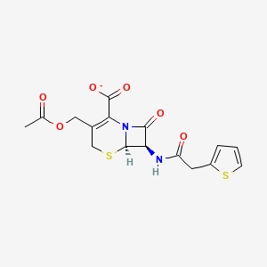 molecular formula C16H15N2O6S2- B1240578 Keflin 