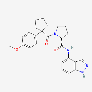 molecular formula C25H28N4O3 B12405795 CBP/p300-IN-17 