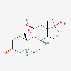 molecular formula C20H31FO3 B1240583 11beta,17beta-Dihydroxy-9alpha-fluoro-17alpha-methyl-5beta-androstan-3-one 
