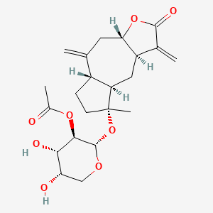 2-Desoxypleniradin-L-|A-arabinopyranoside, 2-acetate