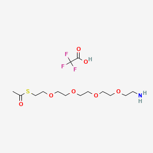 molecular formula C14H26F3NO7S B12405839 S-acetyl-PEG4-amine (TFA) 