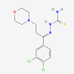 molecular formula C14H18Cl2N4OS B12405840 [(E)-[1-(3,4-dichlorophenyl)-3-morpholin-4-ylpropylidene]amino]thiourea 