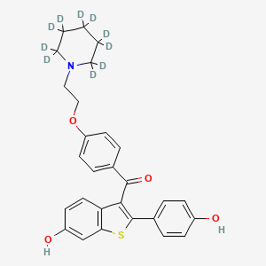 molecular formula C28H27NO4S B12405875 Raloxifene-d10 