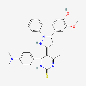 molecular formula C29H31N5O2S B12405880 Antitumor agent-86 