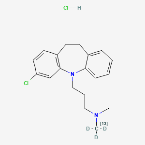 molecular formula C19H24Cl2N2 B12405904 Clomipramine-13C,d3 (hydrochloride) 