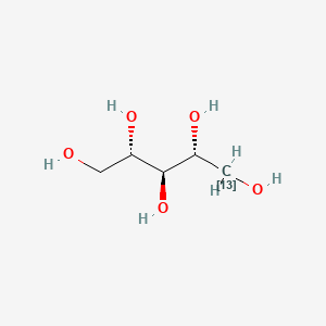 molecular formula C5H12O5 B12405909 Ribitol-5-13C 